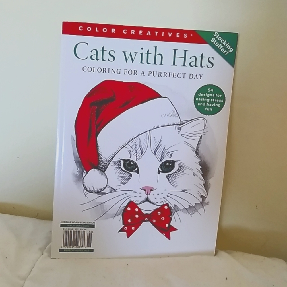 Cats with Hats Coloring Book